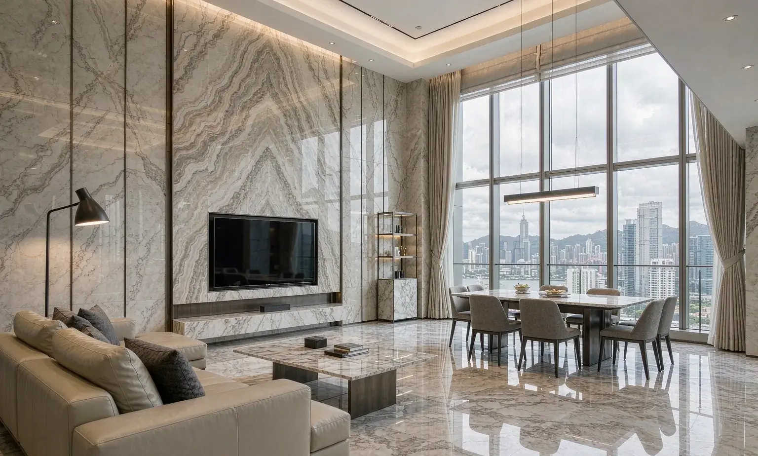 Marble vs Porcelain Tile