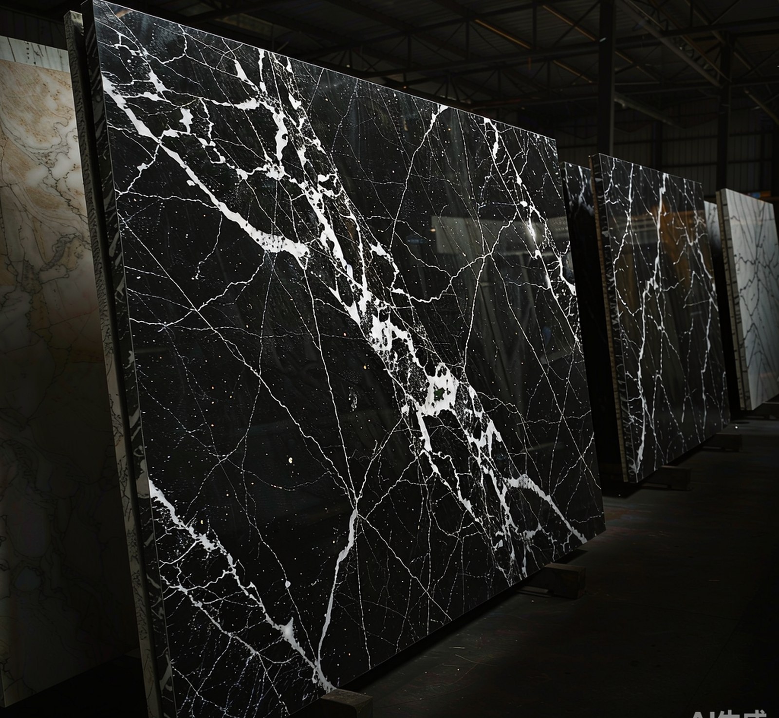 Nero Marquina 黑金花 高清石材鑒賞 - 香港恆生石材