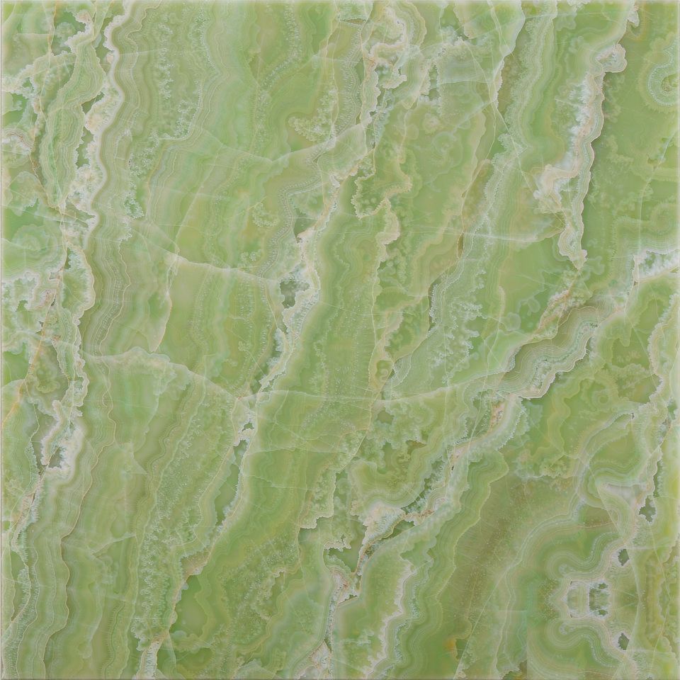 蘋果綠 Apple Green Marble 石材樣板圖，綠色系，產地中國，產地中國，體積密度2.61 g/cm³，吸水率≤0.22%，莫氏硬度4，適用於牆身、檯面、特色牆、客廳、地面
