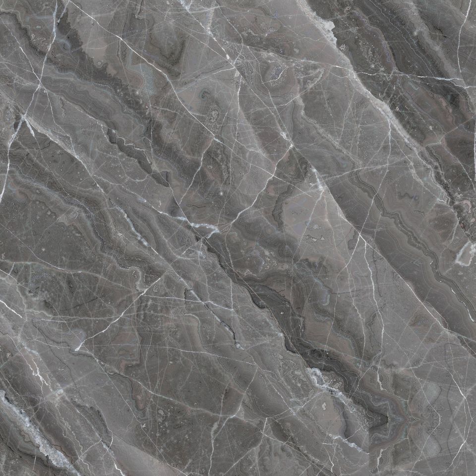 柏林灰 Berlin Grey Marble 石材樣板圖,灰色系,產地德國,產地德國,體積密度2.79 g/cm³,吸水率≤0.1%,莫氏硬度4,適用於地面、牆身、檯面、客廳
