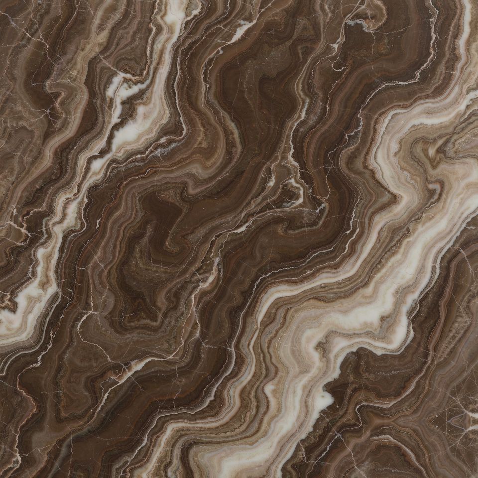 卡布奇諾 Cappuccino Marble 石材樣板圖,啡色系,產地土耳其,產地土耳其,體積密度2.69 g/cm³,吸水率≤0.33%,莫氏硬度4,適用於地面、牆身、檯面、客廳、大堂