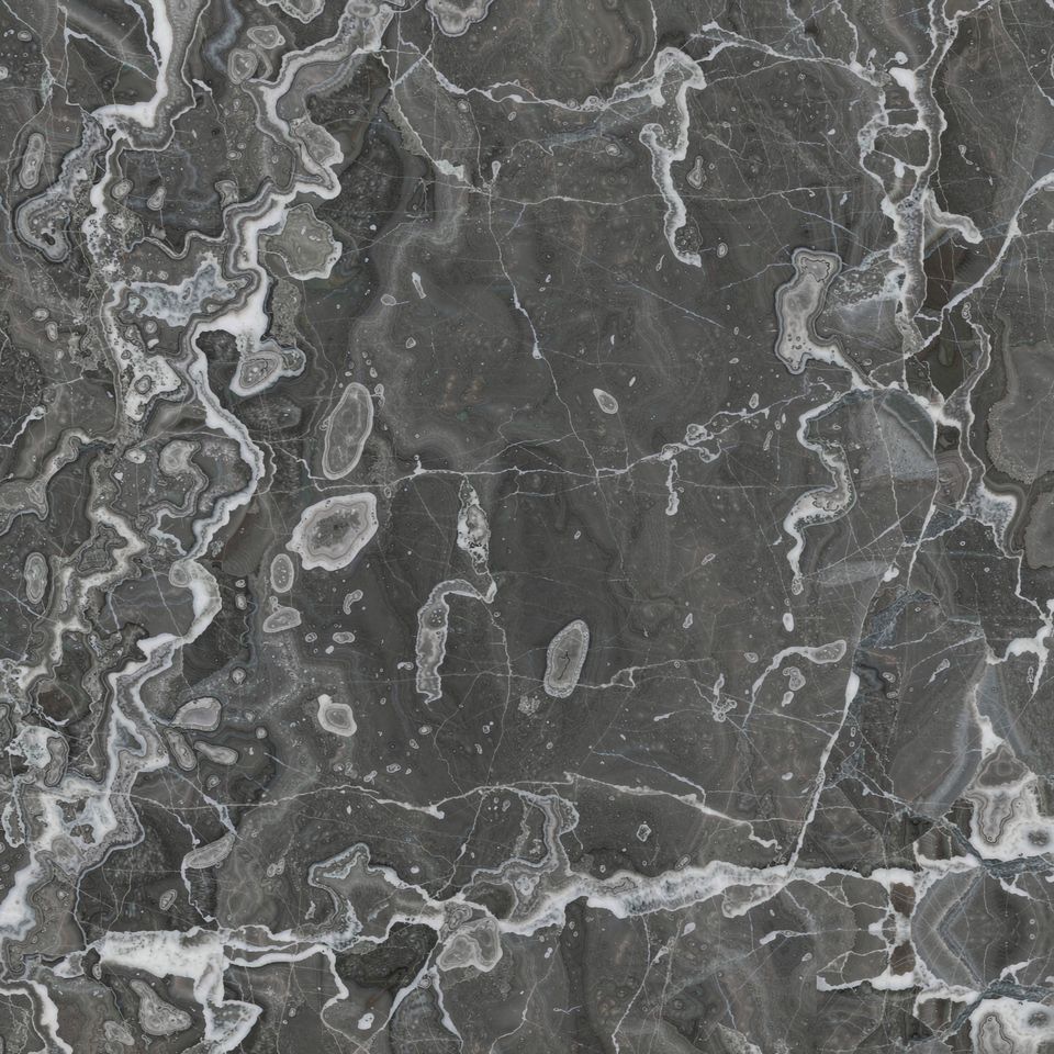 卡尼科灰 Carnico Grey Marble 石材樣板圖,灰色系,產地意大利,產地意大利,體積密度2.79 g/cm³,吸水率≤0.17%,莫氏硬度3,適用於地面、牆身、檯面、大堂、特色牆