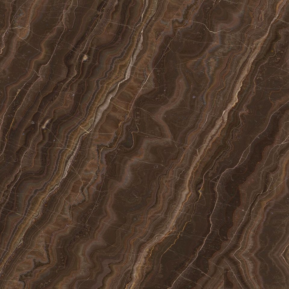 可可啡 Cocoa Brown Marble 石材樣板圖,啡色系,產地土耳其,產地土耳其,體積密度2.66 g/cm³,吸水率≤0.4%,莫氏硬度3,適用於地面、牆身、檯面、客廳