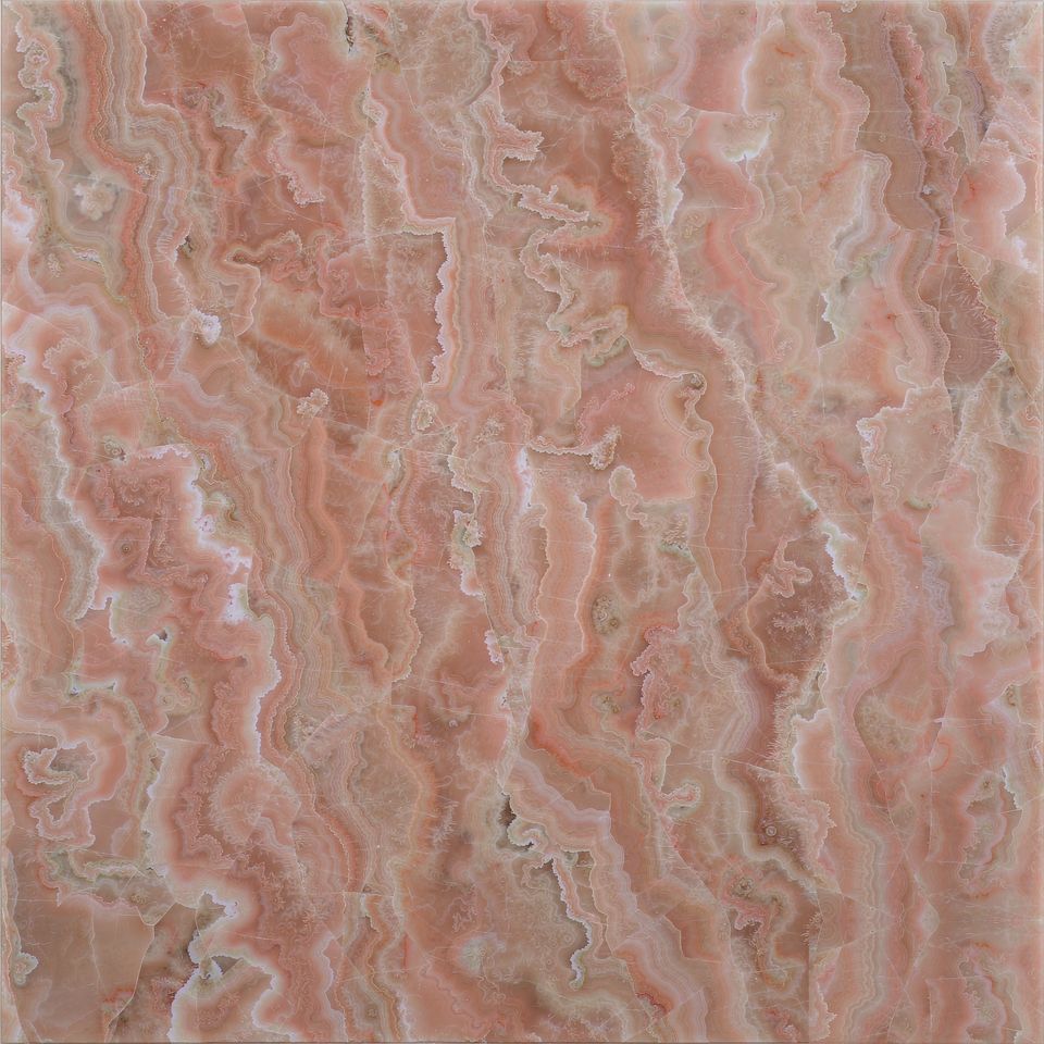 珊瑚粉 Coral Pink Marble 石材樣板圖,粉色系,產地中國,產地中國,體積密度2.78 g/cm³,吸水率≤0.37%,莫氏硬度3,適用於牆身、檯面、洗手間、客廳、特色牆