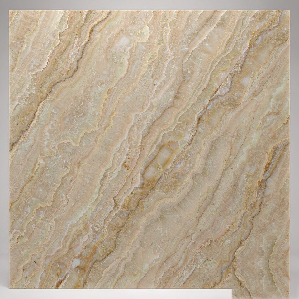 金米黃 Golden Beige Marble 石材樣板圖,米黃系,產地土耳其,產地土耳其,體積密度2.75 g/cm³,吸水率≤0.42%,莫氏硬度3,適用於地面、牆身、檯面、大堂、客廳