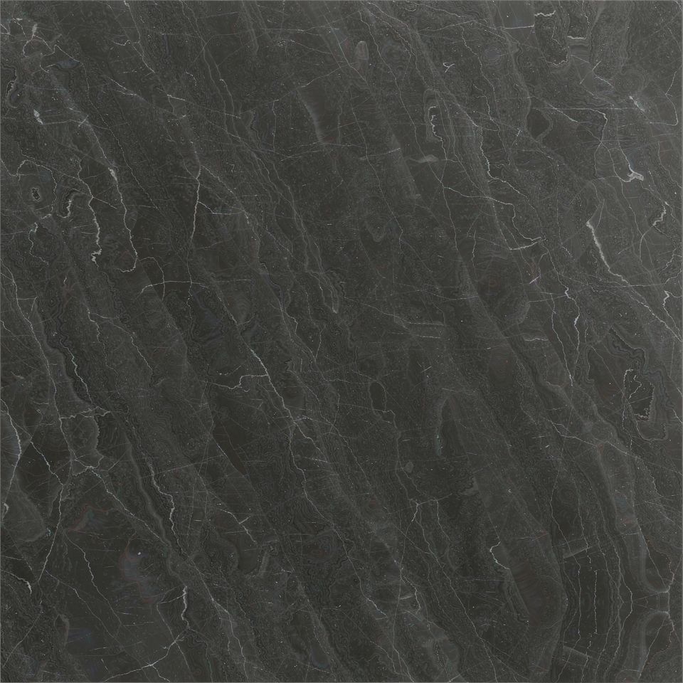 石墨灰 Graphite Grey Marble 石材樣板圖,深灰系,產地中國,產地中國,體積密度2.78 g/cm³,吸水率≤0.18%,莫氏硬度3,適用於地面、牆身、檯面、大堂