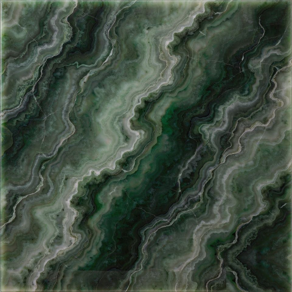 綠玉石 Green Jade Stone 石材樣板圖,綠色系,產地中國,產地中國,體積密度2.68 g/cm³,吸水率≤0.27%,莫氏硬度3,適用於牆身、檯面、特色牆、大堂、客廳
