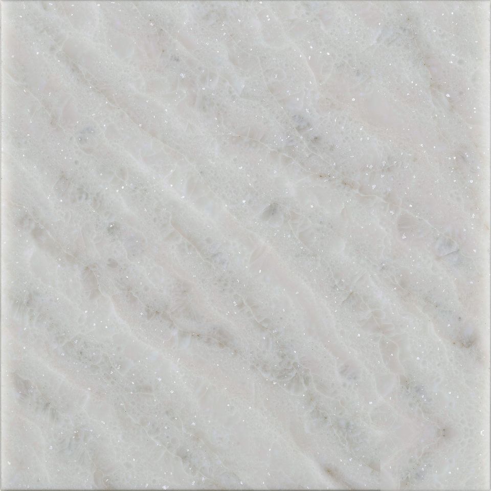 拉薩白 Lasa White Marble 石材樣板圖,白色系,產地意大利,產地意大利,體積密度2.62 g/cm³,吸水率≤0.4%,莫氏硬度4,適用於牆身、檯面、洗手間、特色牆、大堂