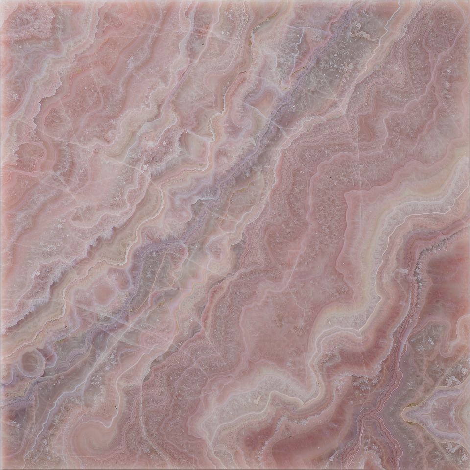 粉紅玉 Pink Jade Marble 石材樣板圖，粉色系，產地中國，產地中國，體積密度2.60 g/cm³，吸水率≤0.45%，莫氏硬度3，適用於牆身、檯面、洗手間、特色牆、客廳