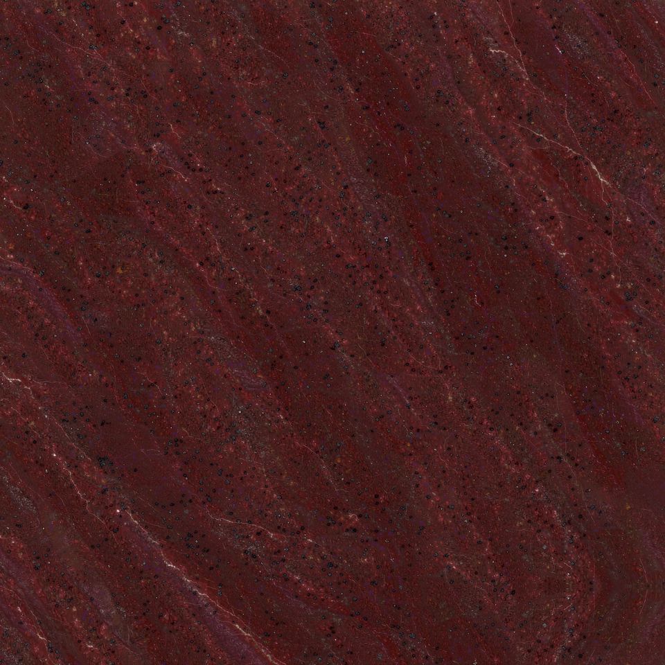 石榴紅 Pomegranate Red Marble 石材樣板圖,紅色系,產地中國,產地中國,體積密度2.73 g/cm³,吸水率≤0.12%,莫氏硬度3,適用於牆身、檯面、特色牆、客廳、地面