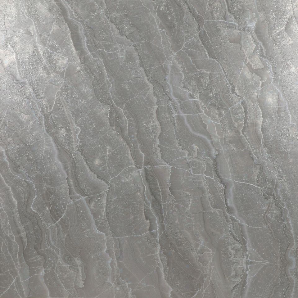 銀灰 Silver Grey Marble 石材樣板圖,灰色系,產地中國,產地中國,體積密度2.61 g/cm³,吸水率≤0.12%,莫氏硬度3,適用於地面、牆身、檯面、大堂