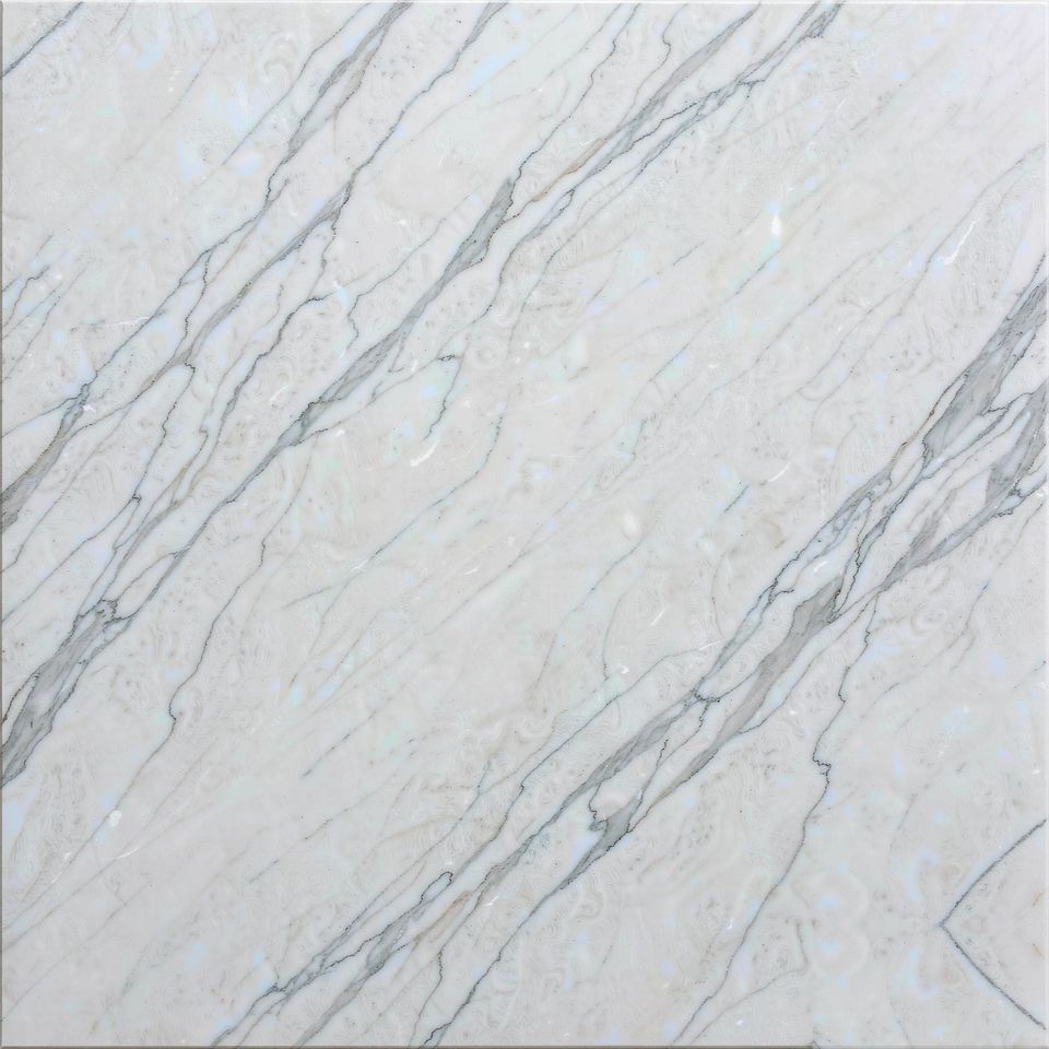 銀線白 Silver Vein White Marble 石材樣板圖,白色系,產地希臘,產地希臘,體積密度2.72 g/cm³,吸水率≤0.13%,莫氏硬度4,適用於牆身、檯面、洗手間、地面、客廳