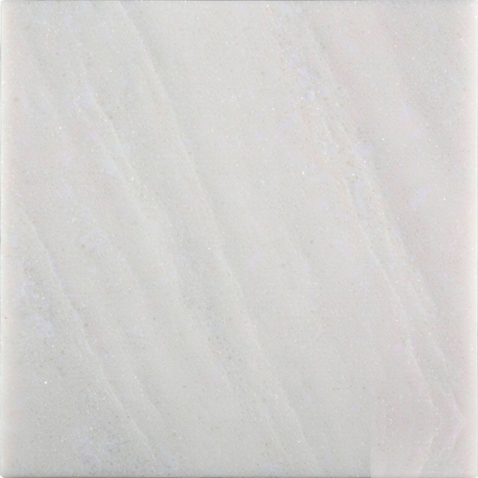 錫韋克白 Sivec White Marble 石材樣板圖,白色系,產地北馬其頓,產地北馬其頓,體積密度2.76 g/cm³,吸水率≤0.45%,莫氏硬度3,適用於牆身、檯面、洗手間、大堂、地面