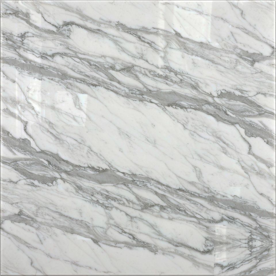 威尼斯白 Venato White Marble 石材樣板圖,白色系,產地意大利,產地意大利,體積密度2.70 g/cm³,吸水率≤0.23%,莫氏硬度3,適用於牆身、檯面、洗手間、特色牆、大堂
