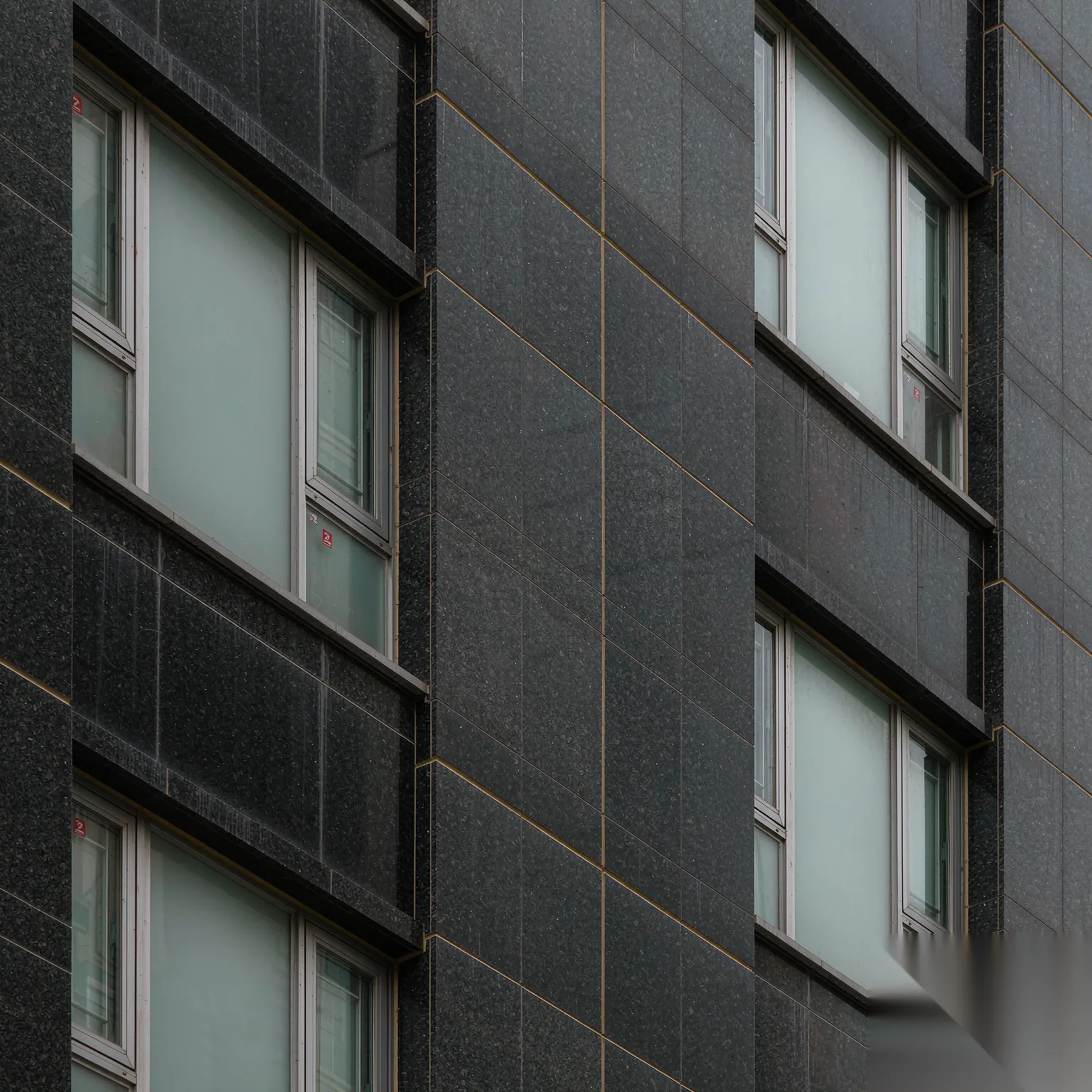 Sesame Black — slab texture and application views