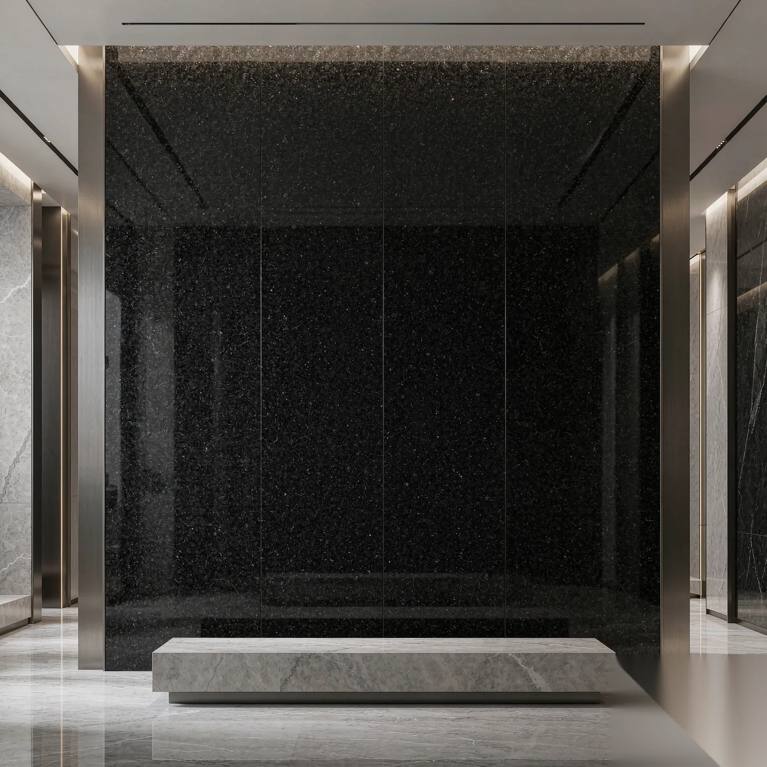 Sesame Black — Full Slab View