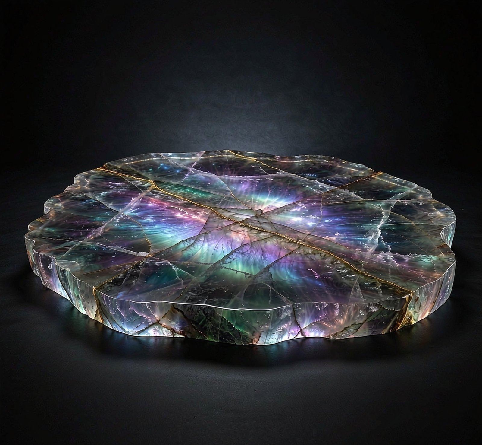 Aurora Borealis Quartz 歐若拉石英岩 高清石材鑒賞 - 香港恆生石材