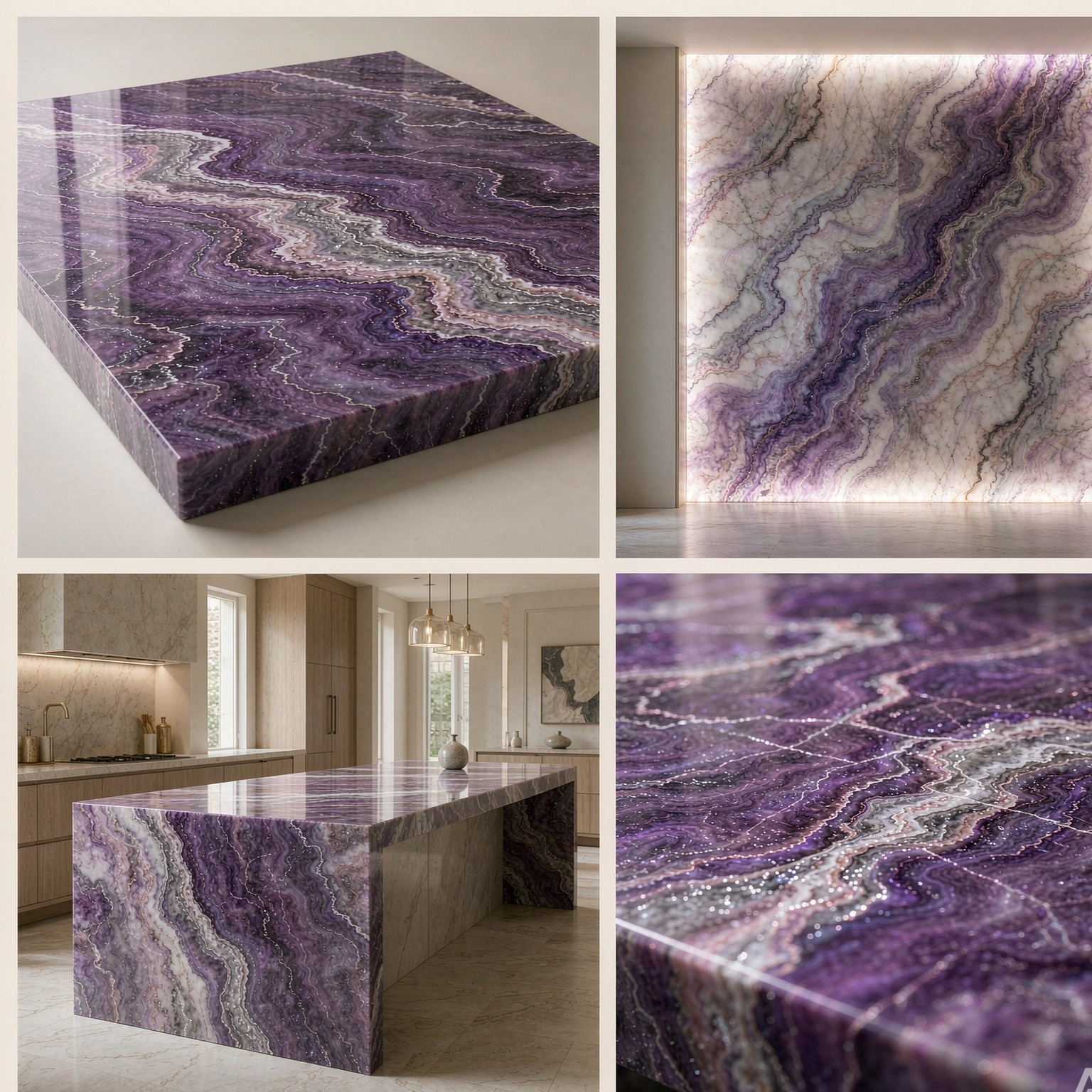 潘朵拉 — slab texture and application views