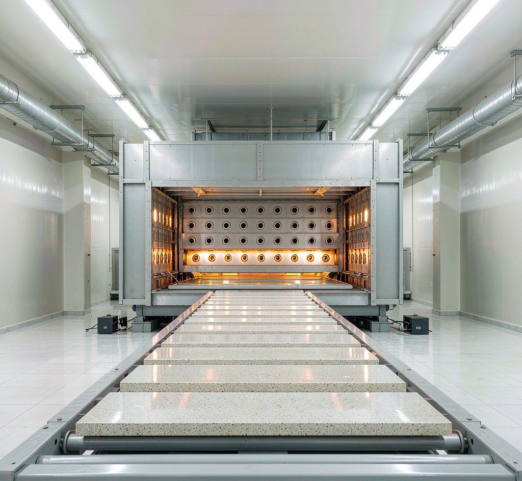 a slab drying and coating curing room 烘乾固化房 高清石材鑒賞 - 香港恆生石材