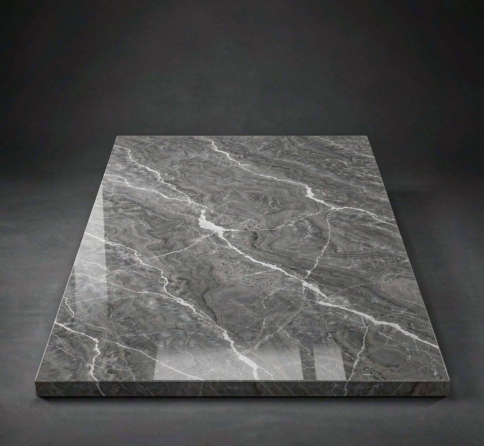 Invisible Grey marble with soft white veining 隱形灰 高清石材鑒賞 - 香港恆生石材