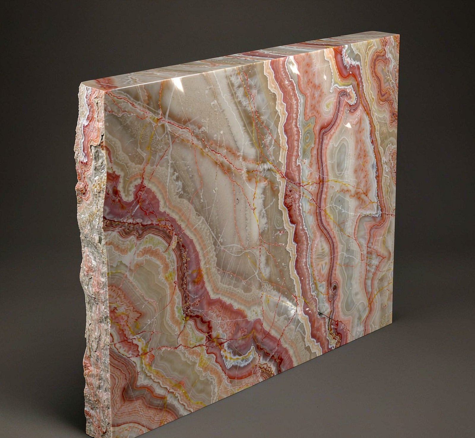 Fusion Wow Quartzite with multi-coloured movement 炫彩石英岩 高清石材鑒賞 - 香港恆生石材