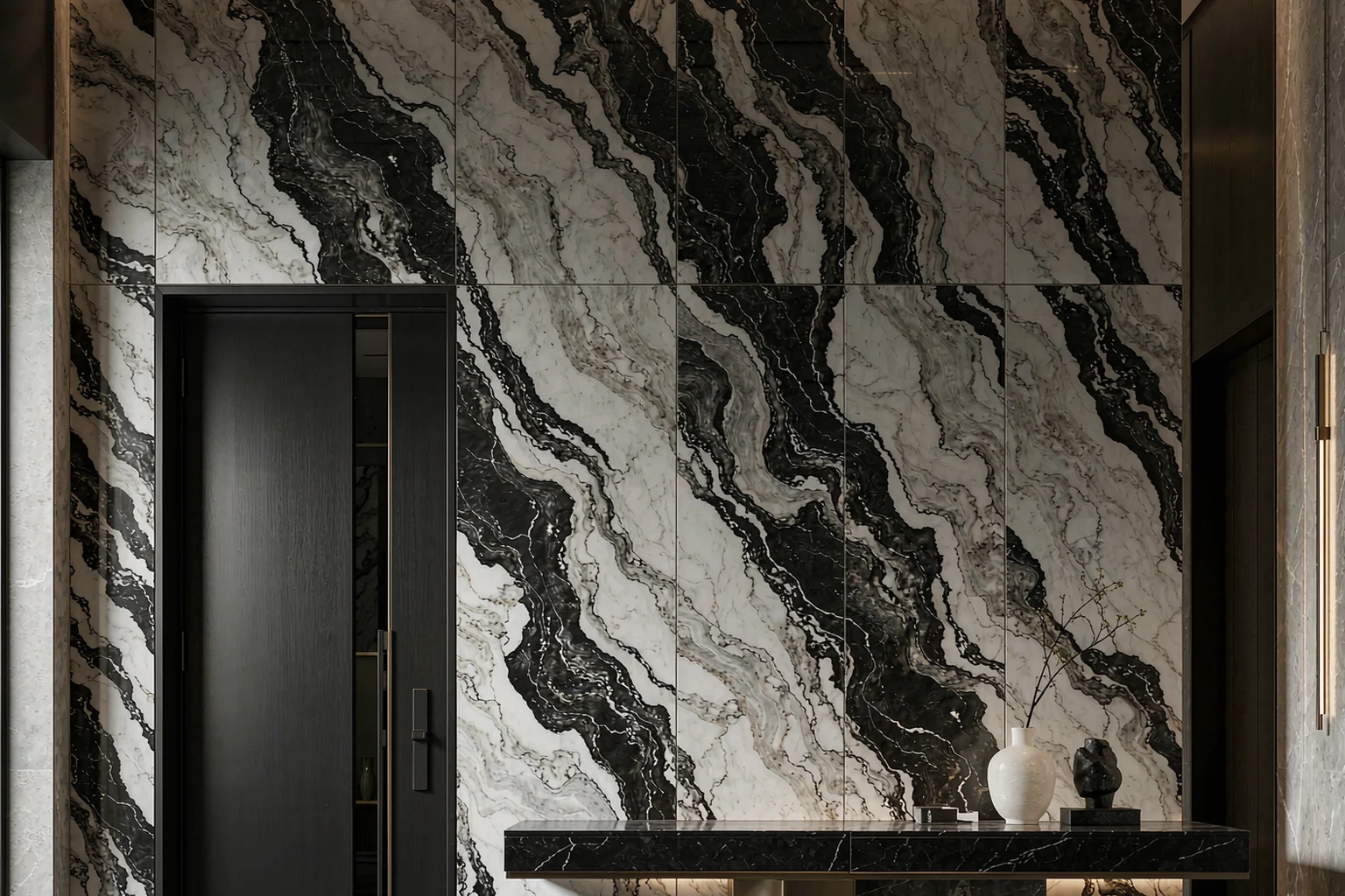 Panda Black White Sintered Stone
