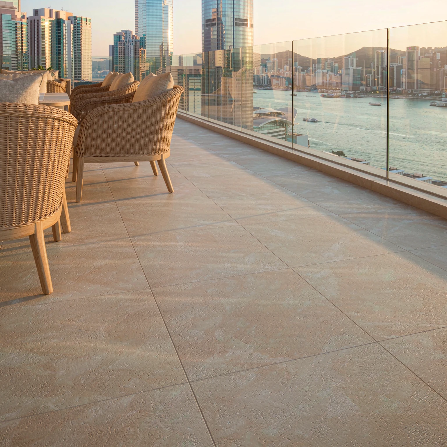 Australian Sandstone R11 terrace paving
