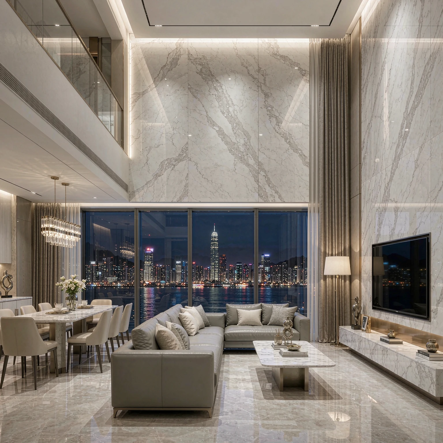 卡拉拉白 · 應用場景·維港豪宅