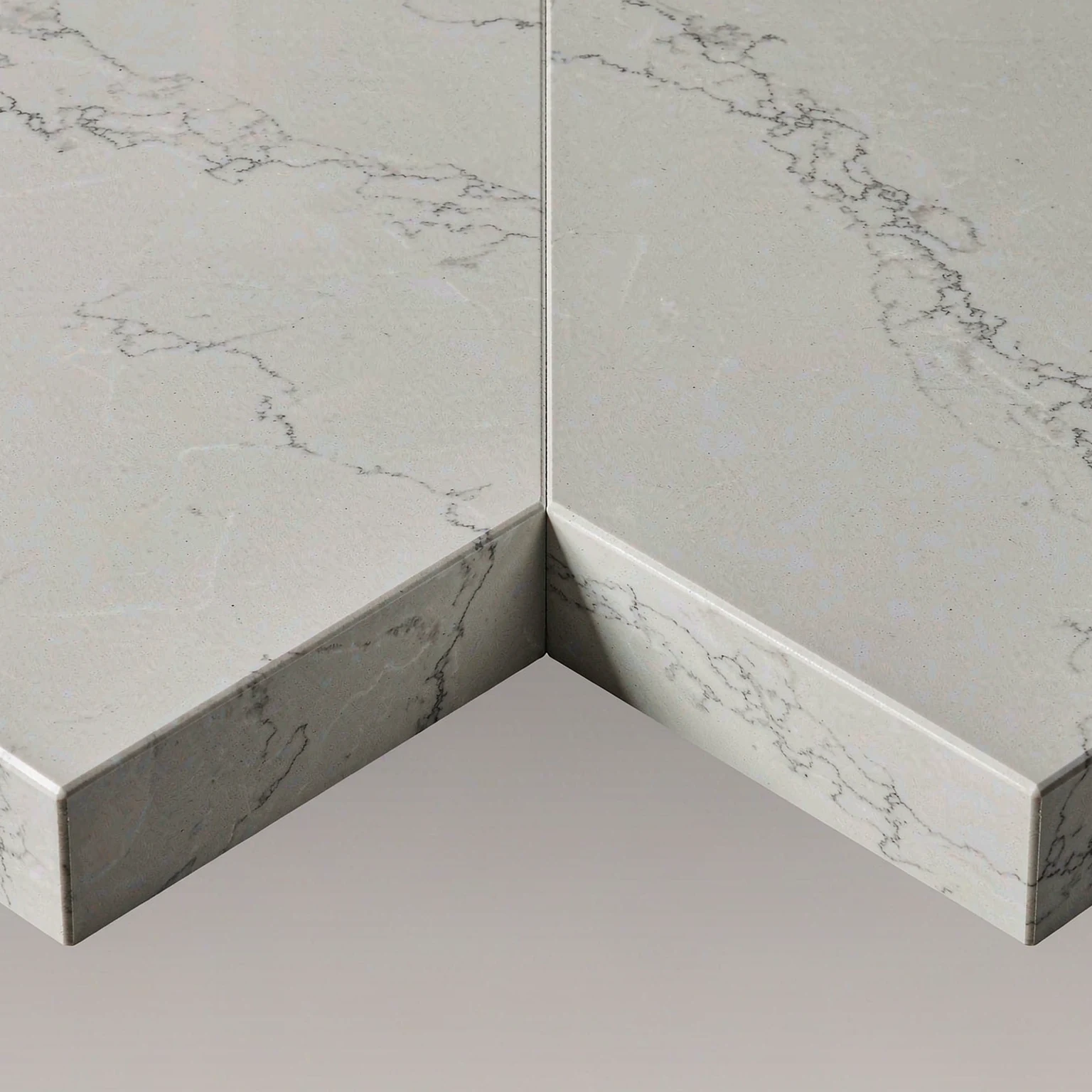 Jazz White · cut edge and mitre detail