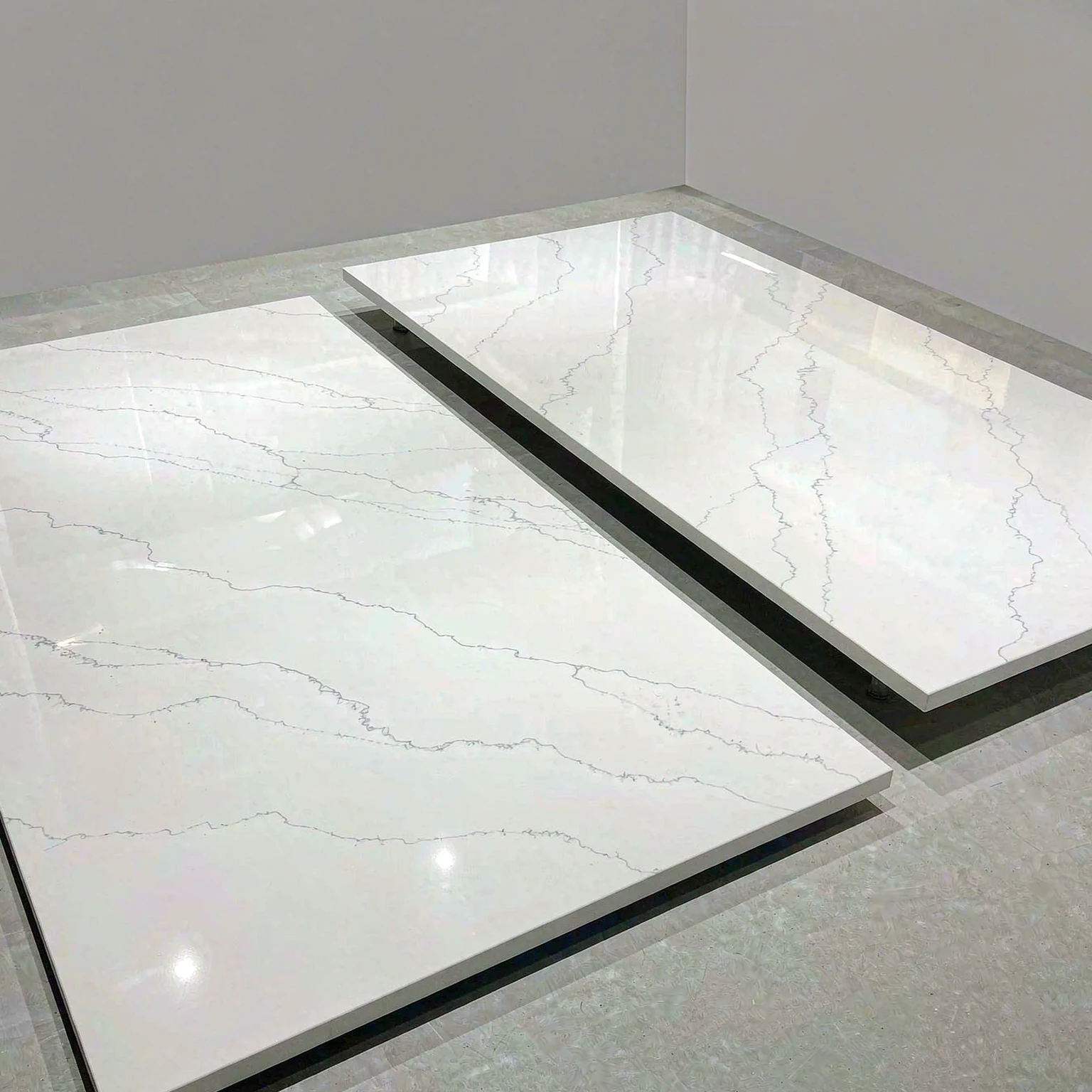 雪花白 · 正反面大板展示