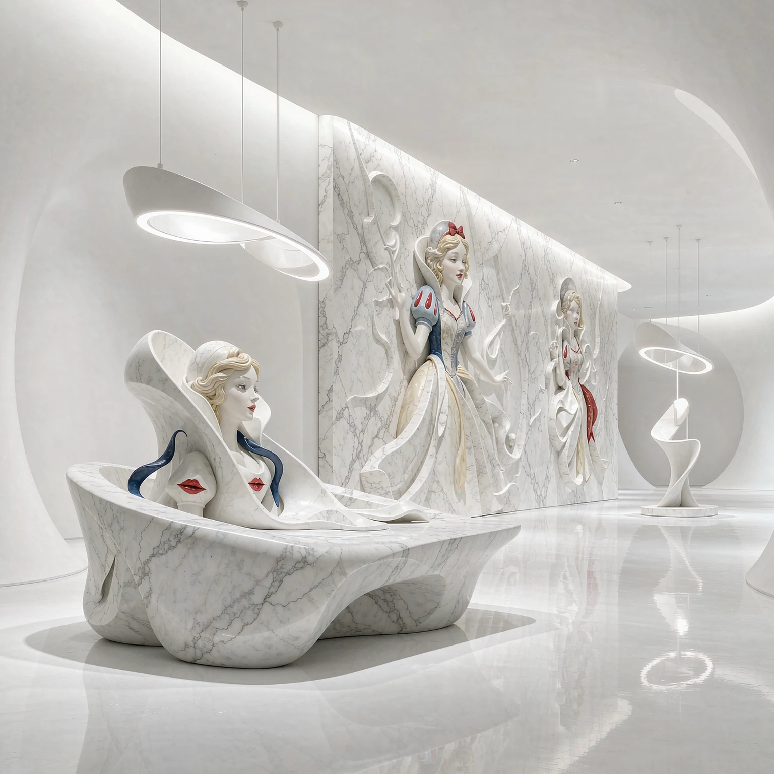 雪花白 · 應用場景·藝廊展廳