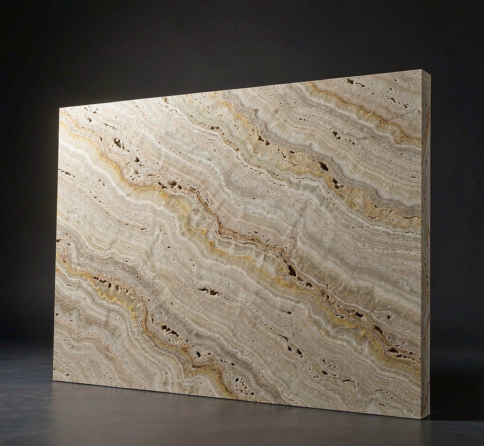 Navona Travertine 納沃納洞石 高清石材鑒賞 - 香港恆生石材