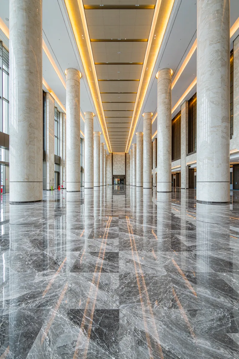 Hong Kong mall marble feature wall dry-hang
