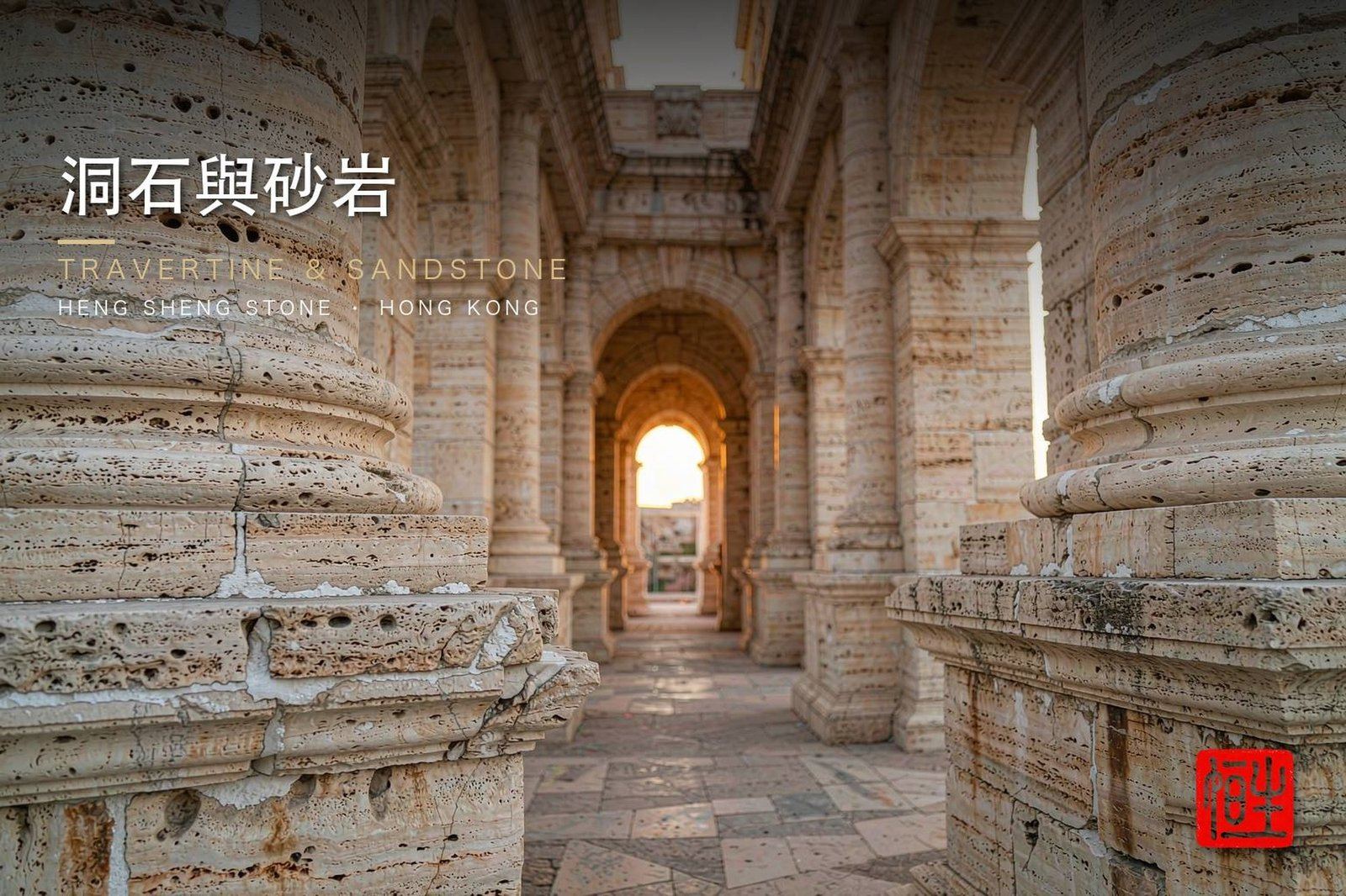 系列場景概念圖 - 洞石砂岩 香港恆生石材